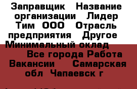 Заправщик › Название организации ­ Лидер Тим, ООО › Отрасль предприятия ­ Другое › Минимальный оклад ­ 23 000 - Все города Работа » Вакансии   . Самарская обл.,Чапаевск г.